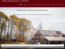 Tablet Screenshot of nezinscotfarm.com